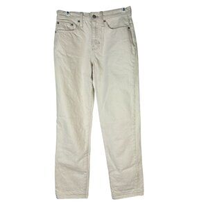 J.Crew Slouchy Boyfriend Jean Womens Size 24 Off-White Cotton Denim